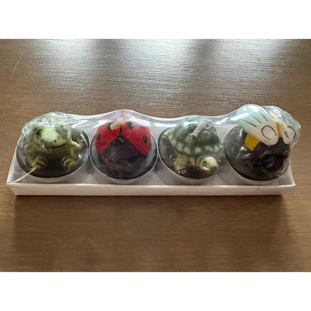 Animal Tea Light Candles Frog Ladybug Bee Turtle
